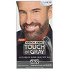 Just for Men, Touch of Gray, Mustache & Beard, Dark Brown & Black B-45/55, 1 Multiple Application Kit
