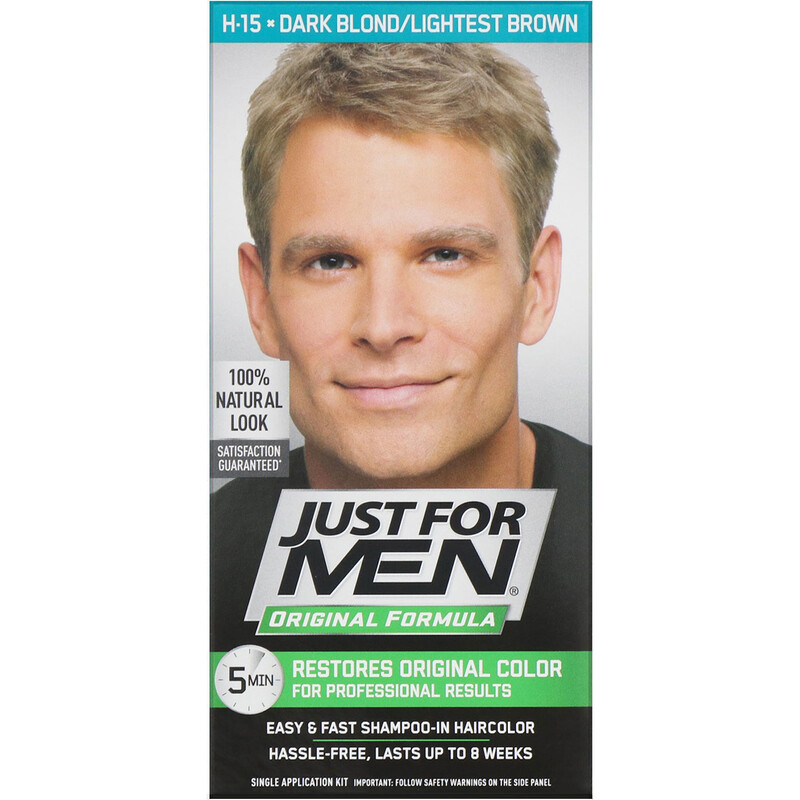 Just for Men, Original Formula Men's Hair Color, Dark Blond/Lightest Brown H15, Single Just for Men, Original Formula Men's Hair Color, Dark Blond/Lightest Brown H15, Single