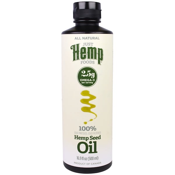 Just Hemp Foods Hemp Seed Oil Cold Pressed 169 Fl Oz 500 Ml Iherb 9785