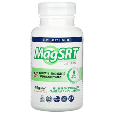 Jigsaw Health MagSRT, Time-Release Magnesium, 240 Tablets