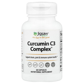 Jigsaw Health, Complejo de curcumina C3, 60 cápsulas (500 mg por cápsula)