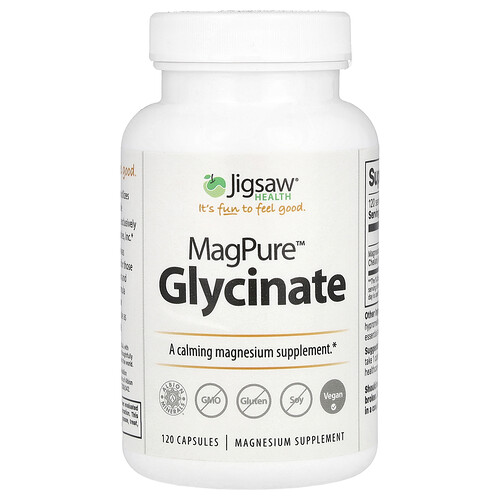 Jigsaw Health MagPure™ Glycinate, 120 Capsules (50 mg per Capsule)