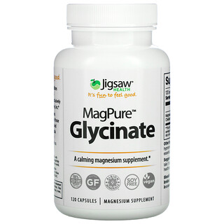 Jigsaw Health, MagPure（マグピュア）グリシン酸、120粒