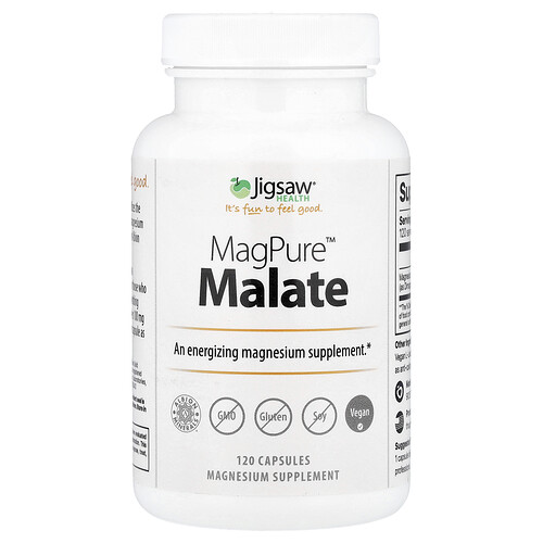 Jigsaw Health MagPure™ Malate, 120 Capsules (100 mg per Capsule)