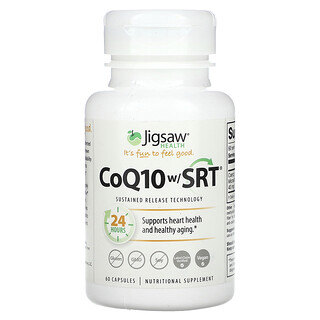 Jigsaw Health, CoQ10 con SRT, 100 mg, 60 cápsulas