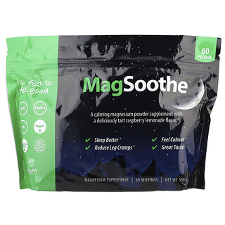 Jigsaw Health, MagSoothe ™, терпкий малиновый лимонад, 60 пакетиков по 5,5 г
