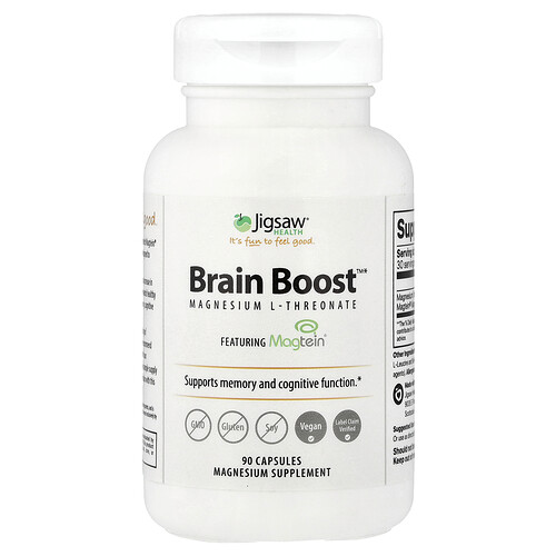Jigsaw Health, Brain Boost™, Magnesium-L-Threonat, 90 Kapseln