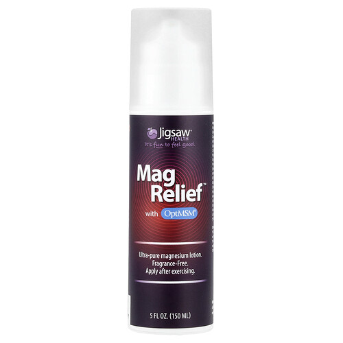 Jigsaw Health Mag Relief™ with OptiMSM®, Fragrance-Free, 5 fl oz (150 ml)