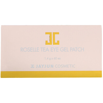 Jayjun Cosmetic Гелевый патч для глаз с чаем каркадэ, 60 патчей, по 1,4 г каждый
