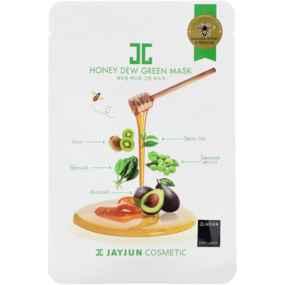 Jayjun Cosmetic Honey Dew Green Mask, 1 Sheet, 25 ml