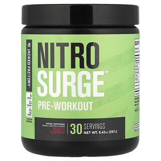 Jacked Factory, Nitro Surge，锻炼前配方，黑樱桃味，8.78 盎司（249 克）