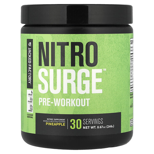Jacked Factory Nitro Surge™, Pre-Workout, Pineapple, 8.67 oz (246 g)