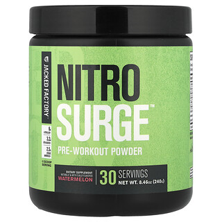 Jacked Factory, Nitro Surge™，锻炼前配方，西瓜味，8.46 盎司（240 克）