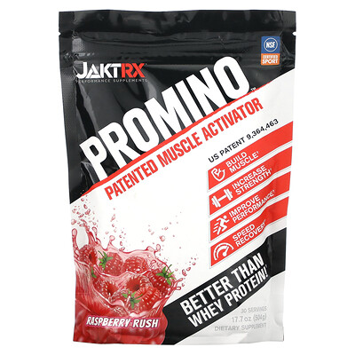 

JAKTRX Promino Patented Muscle Activator Raspberry Rush 17.7 oz (504 g)