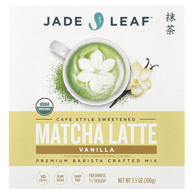 Jade Leaf Matcha Green Matcha Latte, Vanilla 3.5 Oz (100 G) 3.5Oz