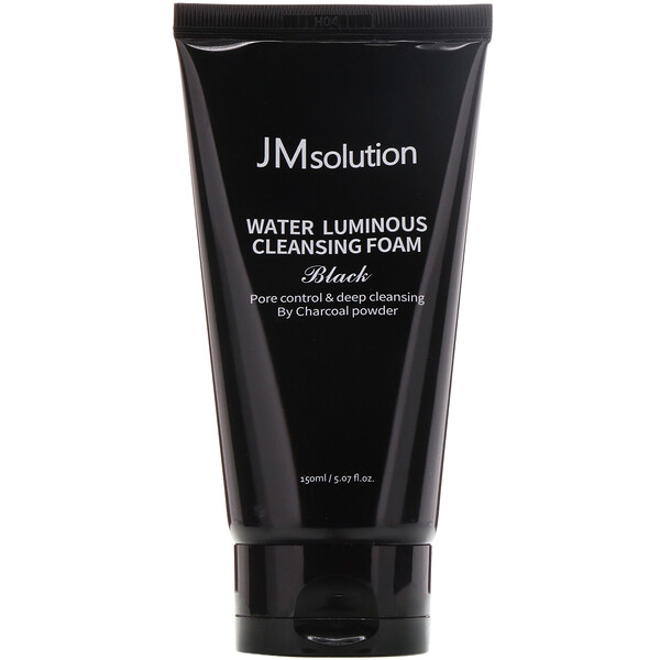 JM Solution, Water Luminous Cleansing Foam, Black, 5.07 fl oz (150 ml) iHerb