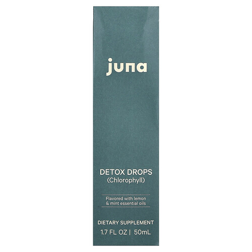Juna, Detox Drops, Lemon & Mint, 1.7 fl oz (50 ml)