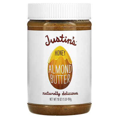 

Justin's Nut Butter, Honey Almond Butter, 16 oz (454 g)