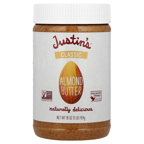 Justin's Nut Butter Classic Almond Butter, 16 oz (454 g)