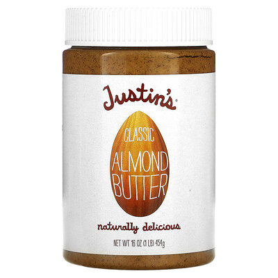 

Justin's Nut Butter, Classic Almond Butter, 16 oz (454 g)