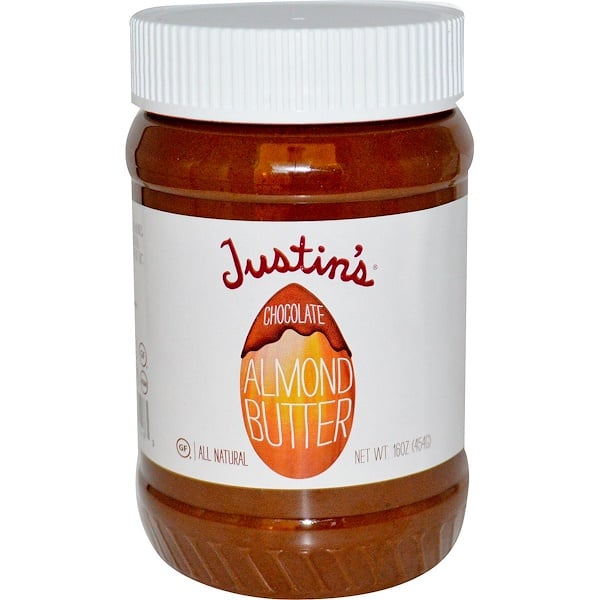 Justin's Nut Butter, Шоколадно-миндальная паста, 16 унций (454 г) (Discontinued Item) 