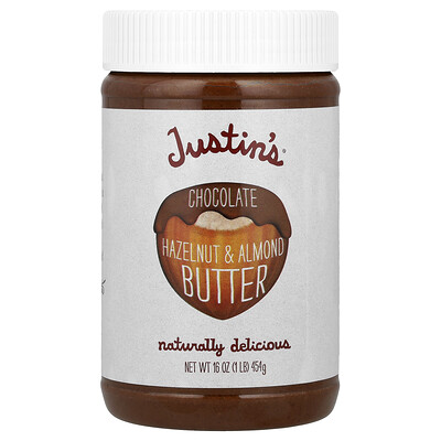 Product Image for Justin's Nut Butter, Chocolate Hazelnut & Almond Butter, 16 oz (454 g)