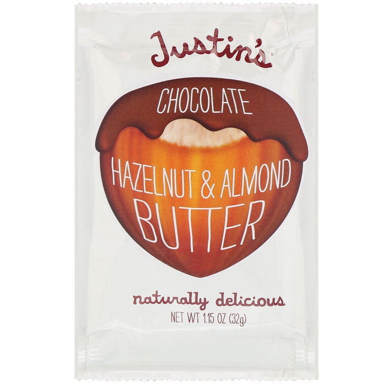 Justin's Nut Butter, Chocolate Hazelnut Butter Blend, 10 Squeeze Packs ...