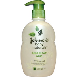 Отзывы о Джонсонс Бэйби, Baby Naturals, Head-to-Toe Wash, 9 fl oz (266 ml)