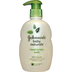 Johnson's Baby, Natural, Head-to-Toe Foaming Baby Wash, 9 fl oz (266 ml)