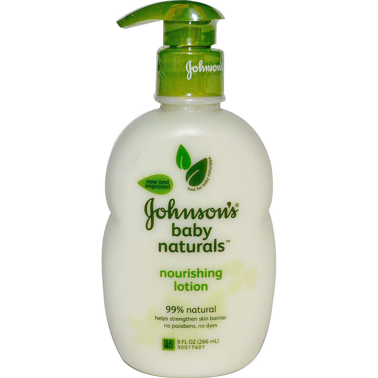 green johnson and johnson baby lotion