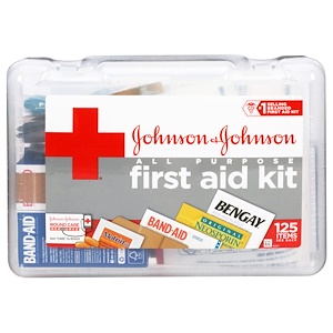 Отзывы о Джонсонс Бэйби, All Purpose First Aid Kit, 125 Piece Kit