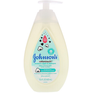 Джонсонс Бэйби, Cottontouch, Newborn Wash & Shampoo, 13.6 fl oz (400 ml) отзывы