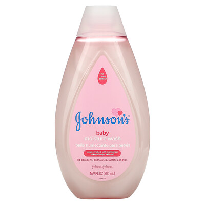 Купить Johnson's Baby Baby Moisture Wash, 16.9 fl oz (500 ml)