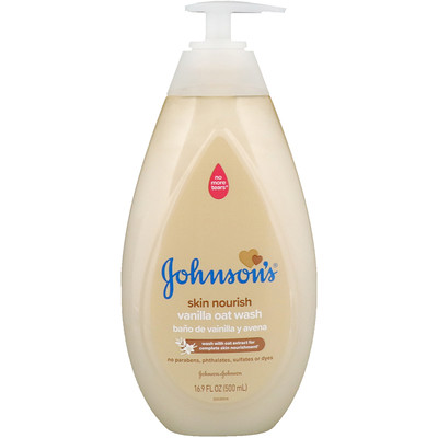 Johnson & Johnson Skin Nourish, Vanilla Oat Wash, 16.9 fl oz (500 ml)