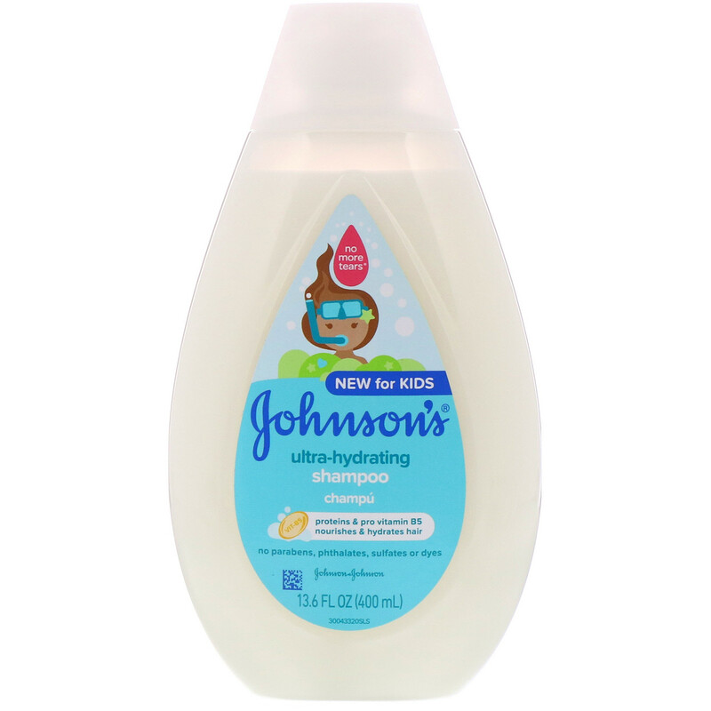 Johnson's Baby, Kids, champú ultra hidratante, 400 ml (13,6 oz. líq