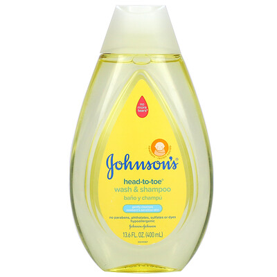 Купить Johnson's Baby Средство для мытья рук с шампунем для мытья рук, для новорожденных, 400 мл (13, 6 жидк. Унции)