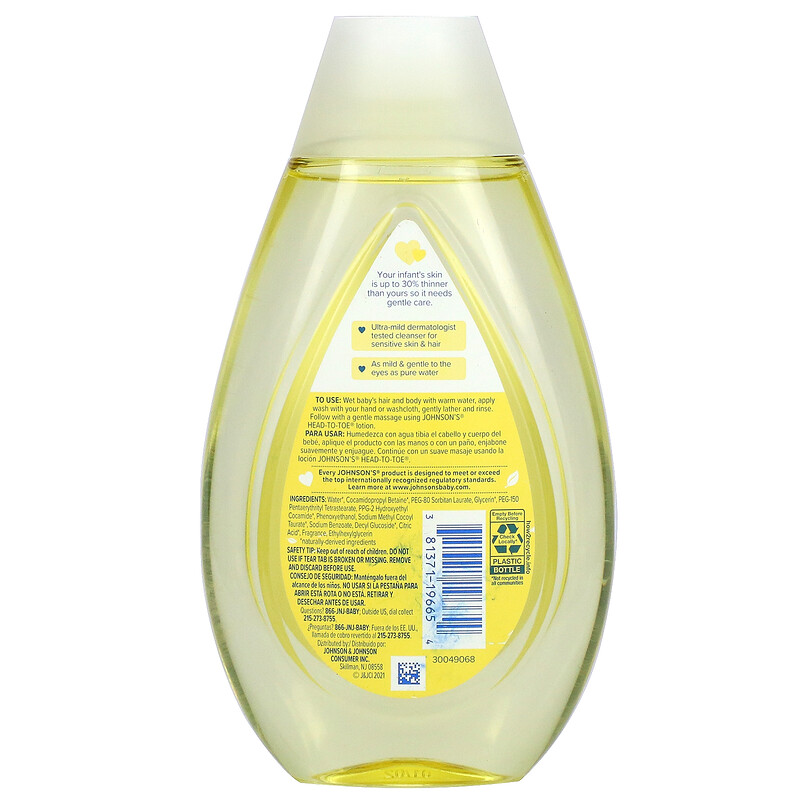Johnson & Johnson, HeadtoToe, Wash & Shampoo, Newborn, 13.6 fl oz (400 ml)