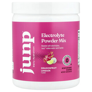JUNP Hydration, Elektrolytová prášková směs, Dragonfruit Limeade, 423 g