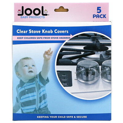 Купить Jool Baby Products Прозрачные крышки ручек для плит, 5 шт.