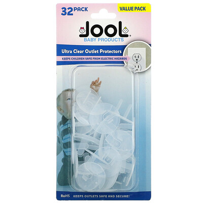 Купить Jool Baby Products Прозрачные защитные пленки для розеток, 32 шт.