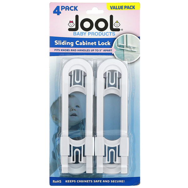Jool Baby Products, Sliding Lock, 4 Pack