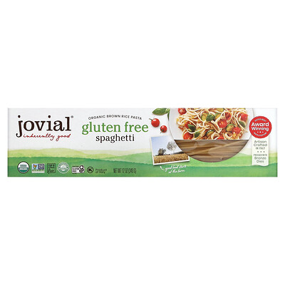 Купить Jovial Паста спагетти из коричневого риса, 340 г (12 унций)