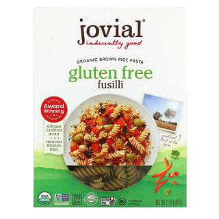 Jovial, Pâtes de riz brun 100 % biologique, Fusilli, 340 g (12 oz)