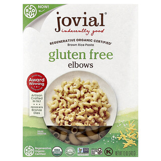 Jovial, Pâtes biologiques au riz complet, Coudes, Sans gluten, 12 oz (340 g)