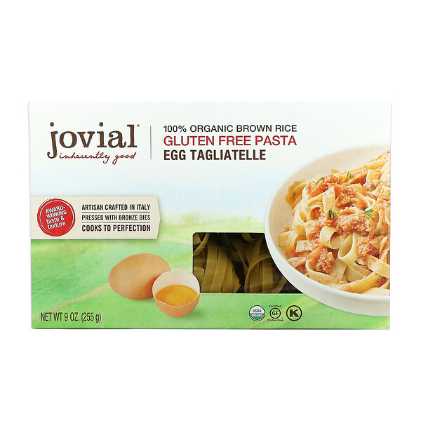Jovial, オーガニック卵タリアテッレ、255g（9オンス）