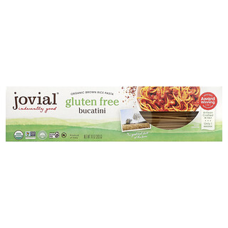 Jovial, Organické těstoviny z hnědé rýže, Bucatini, 283 g