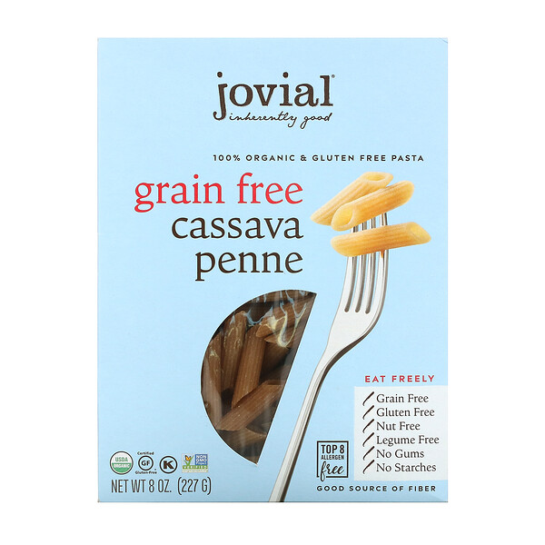 Jovial‏, Organic Grain Free Cassava Pasta, Penne, 8 oz (227 g)