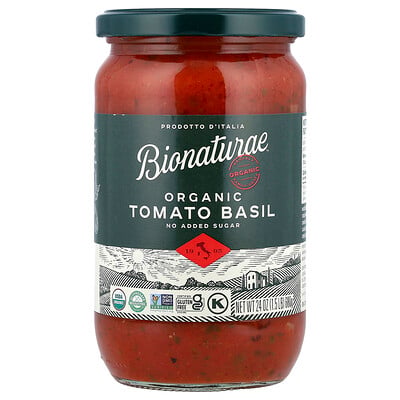 Product Image for Bionaturae, Bionaturae , Organic Tomato Basil, 24 oz (680 g)