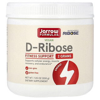 Jarrow Formulas, D-ribose vegan, 200 g