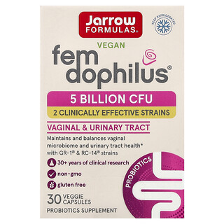 Jarrow Formulas, Vegan Fem Dophilus®, 5 Billion CFU, 30 Veggie Capsules